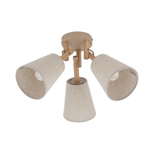 VAIO SABIA Lampa sufitowa 3XE27 11605 TK Lighting Sabia, Sosna Len
