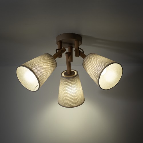 VAIO SABIA Lampa sufitowa 3XE27 11605 TK Lighting Sabia, Sosna Len
