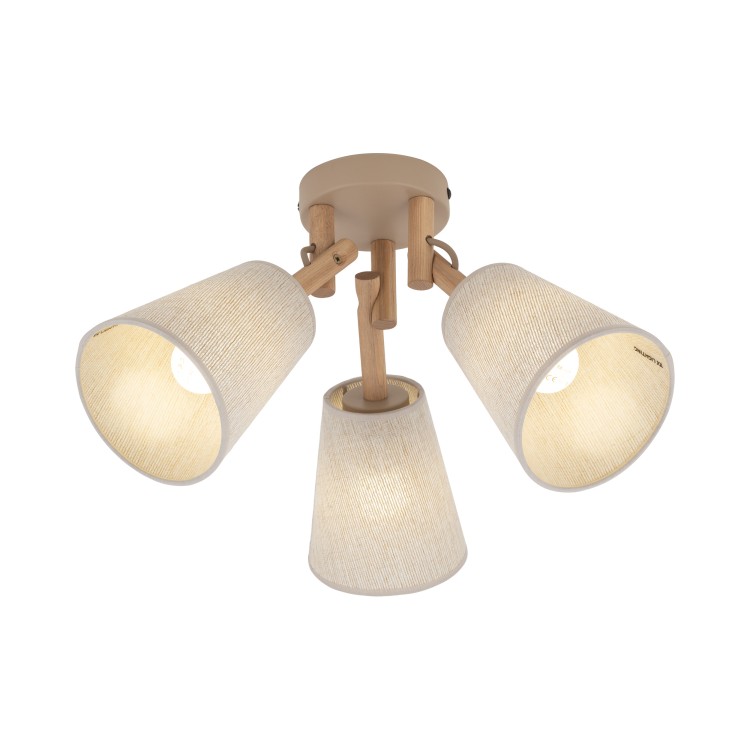 VAIO SABIA Lampa sufitowa 3XE27 11605 TK Lighting Sabia, Sosna Len