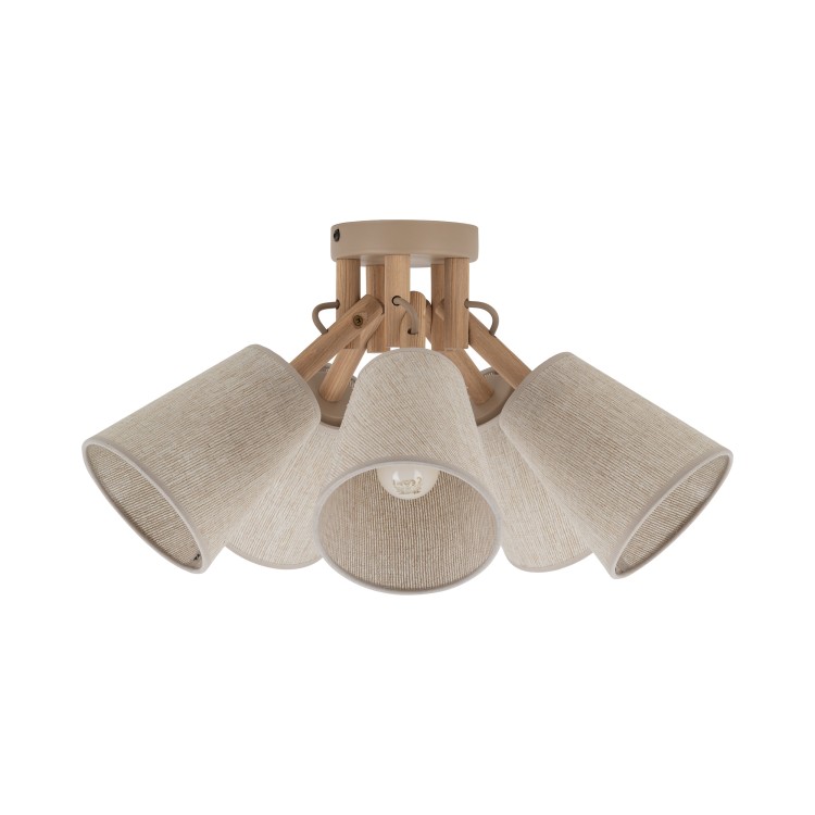 VAIO SABIA Lampa sufitowa 5XE27 11606 TK Lighting Sabia, Sosna Len