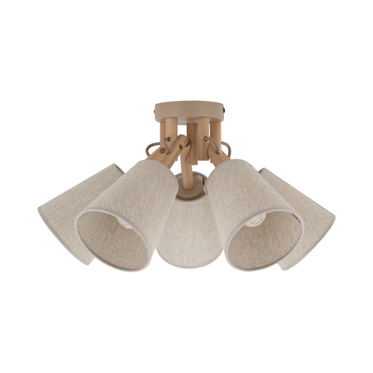 VAIO SABIA Lampa sufitowa 5XE27 11606 TK Lighting Sabia, Sosna Len