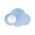 CLOUD NEW BLUE Kinkiet 1XG9 11265 TK Lighting Niebieski Biały