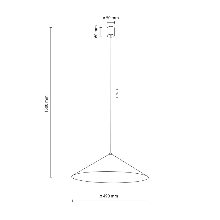 LUME XL NEW BROWN Lampa wisząca 1XGX53 11272 TK Lighting Brązowy Brązowy