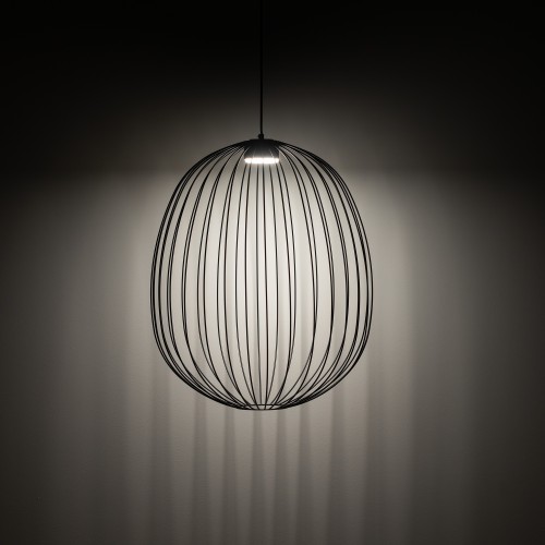 SPHERA L BLACK Lampa wisząca 1XGX53 11301 TK Lighting Czarny Czarny