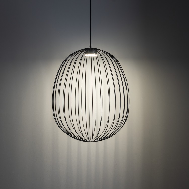 SPHERA L BLACK Lampa wisząca 1XGX53 11301 TK Lighting Czarny Czarny