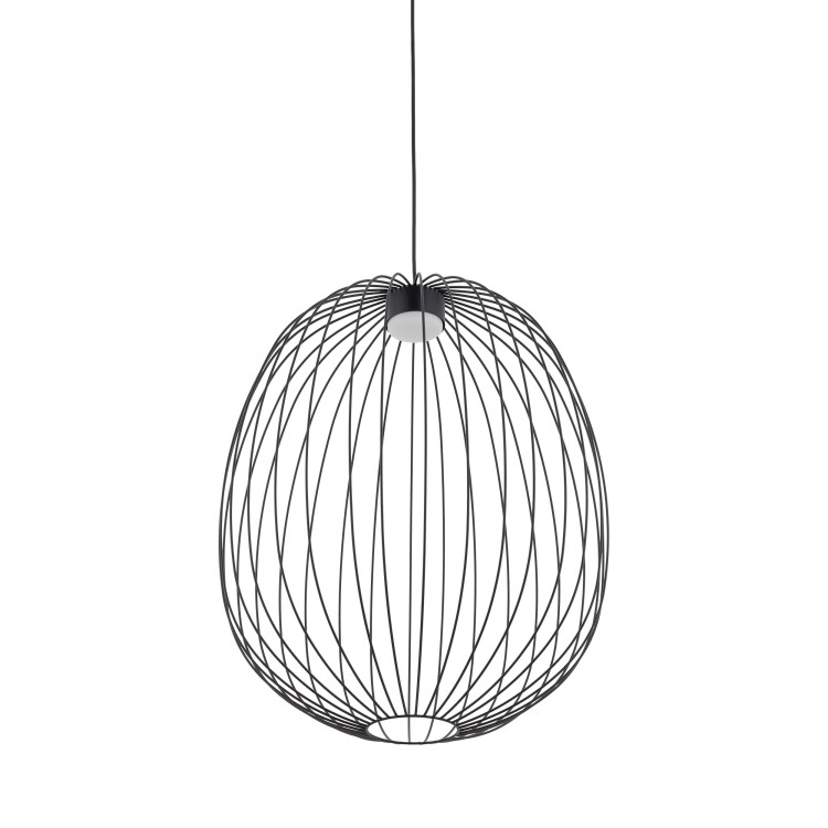 SPHERA L BLACK Lampa wisząca 1XGX53 11301 TK Lighting Czarny Czarny