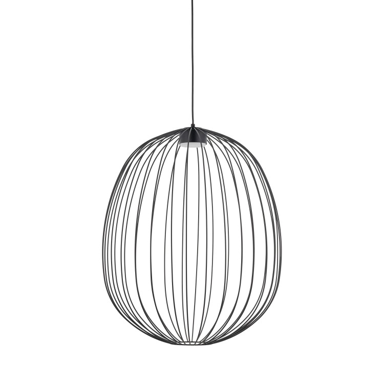 SPHERA L BLACK Lampa wisząca 1XGX53 11301 TK Lighting Czarny Czarny