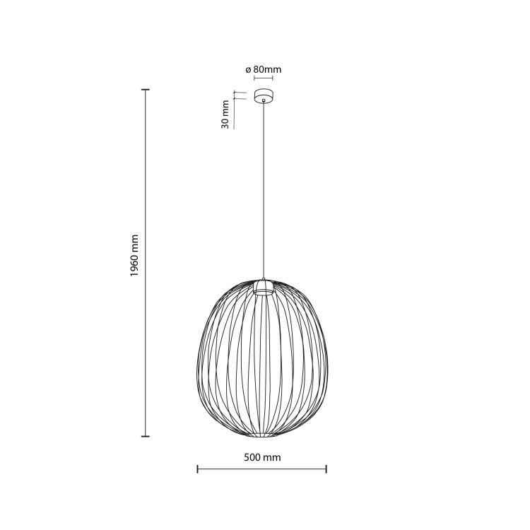 SPHERA L SABIA Lampa wisząca 1XGX53 11303 TK Lighting Sabia Sabia