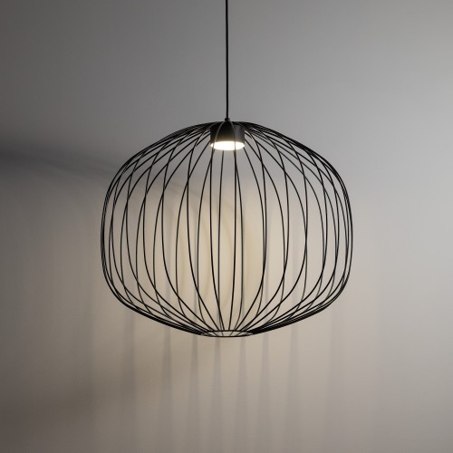 SPHERA M BLACK Lampa wisząca 1XGX53 11304 TK Lighting Czarny Czarny