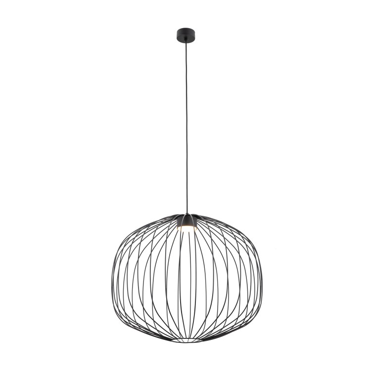 SPHERA M BLACK Lampa wisząca 1XGX53 11304 TK Lighting Czarny Czarny