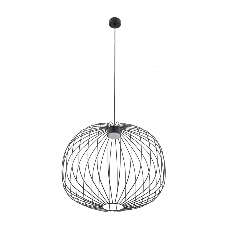 SPHERA M BLACK Lampa wisząca 1XGX53 11304 TK Lighting Czarny Czarny