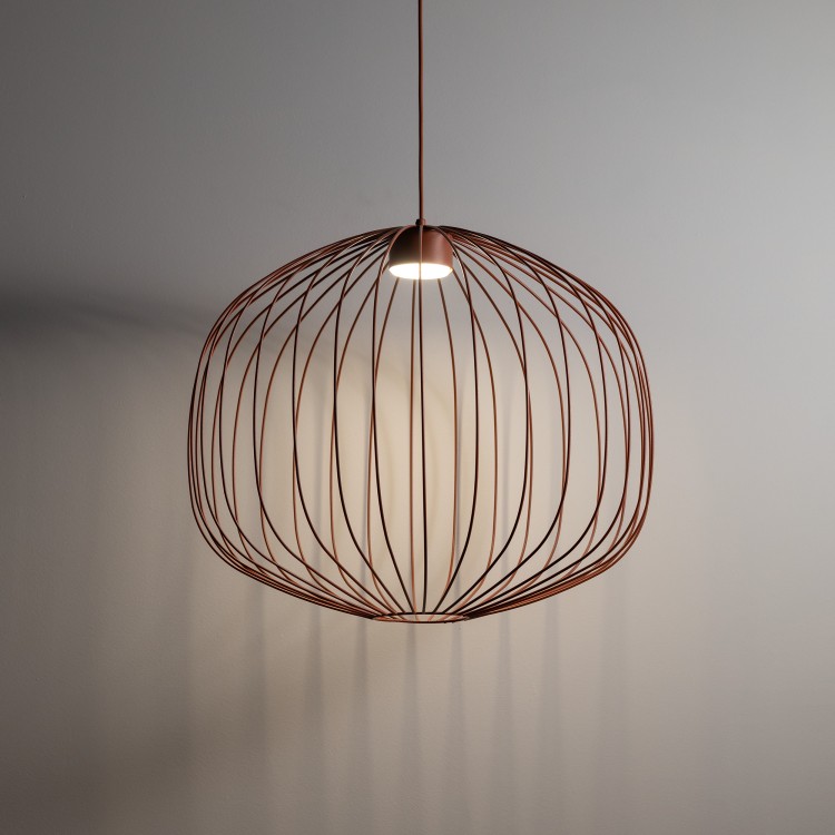 SPHERA M BRICK Lampa wisząca 1XGX53 11305 TK Lighting Ceglany Ceglasty