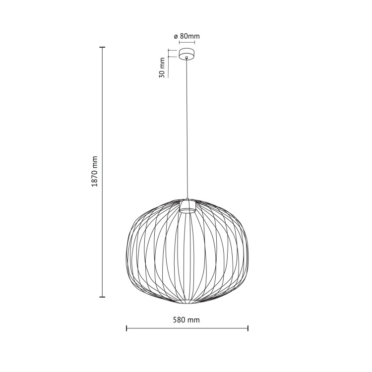 SPHERA M SABIA Lampa wisząca 1XGX53 11306 TK Lighting Sabia Sabia