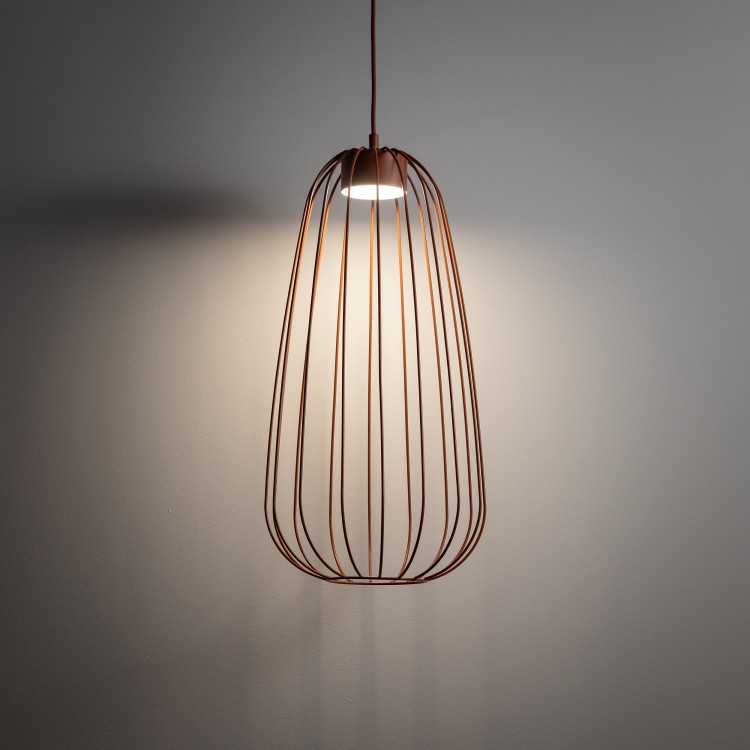 SPHERA S BRICK Lampa wisząca 1XGX53 11308 TK Lighting Ceglany Ceglasty