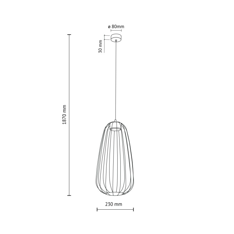 SPHERA S BRICK Lampa wisząca 1XGX53 11308 TK Lighting Ceglany Ceglasty