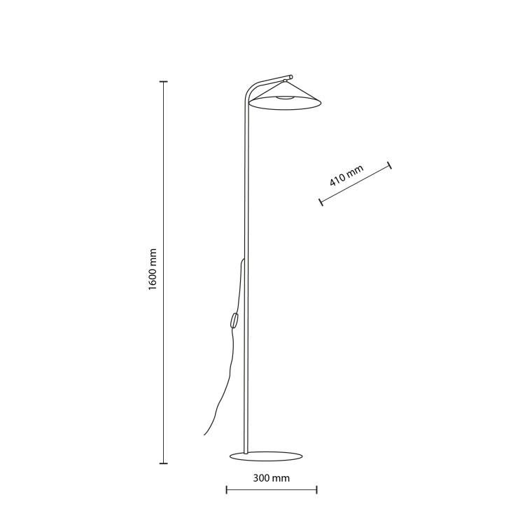 LUME KASZMIR Lampa podłogowa 1XGX53 16187 TK Lighting Kaszmir Kaszmir