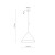 CONO M NEW BROWN Lampa wisząca 1XE27 11376 TK Lighting Brązowy Brązowy