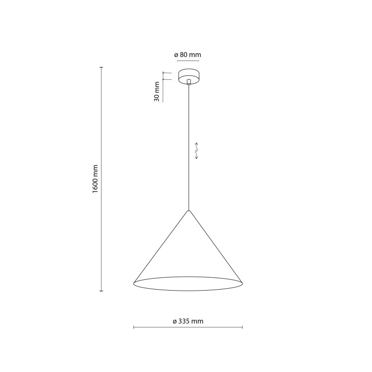 CONO L NEW BROWN Lampa wisząca 1XE27 11377 TK Lighting Brązowy Brązowy