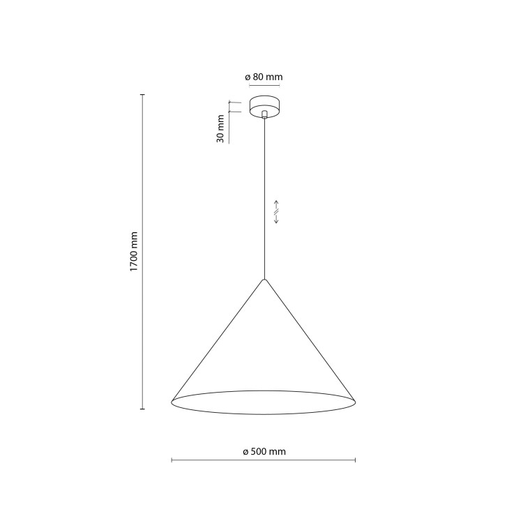 CONO XL NEW BROWN Lampa wisząca 1XE27 11378 TK Lighting Brązowy Brązowy