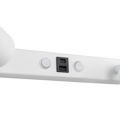NEX WHITE Kinkiet 2XGU10 / USB 11355 TK Lighting Biały Biały