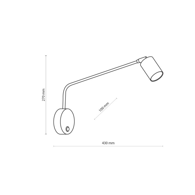 NEX WHITE Kinkiet 1XGU10 11362 TK Lighting Biały Biały
