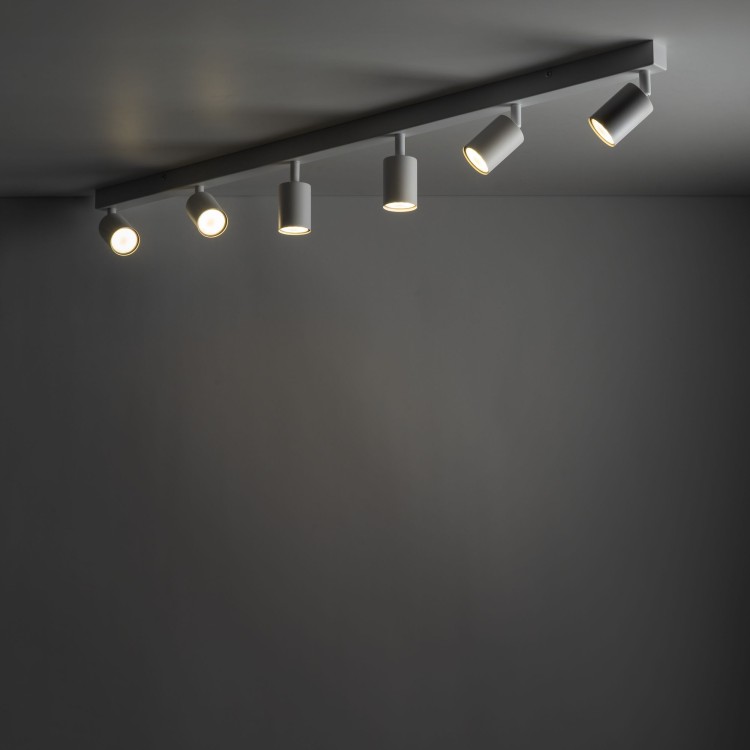 NEX WHITE Lampa sufitowa 6XGU10 11369 TK Lighting Biały Biały