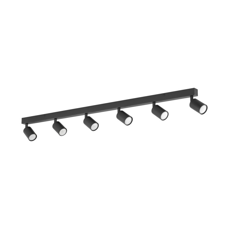 NEX BLACK Lampa sufitowa 6XGU10 11370 TK Lighting Czarny Czarny