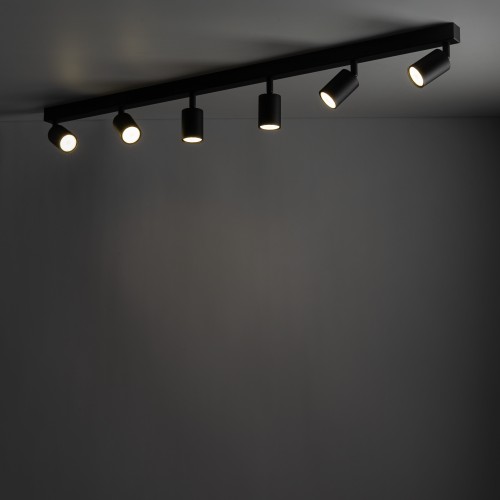 NEX BLACK Lampa sufitowa 6XGU10 11370 TK Lighting Czarny Czarny