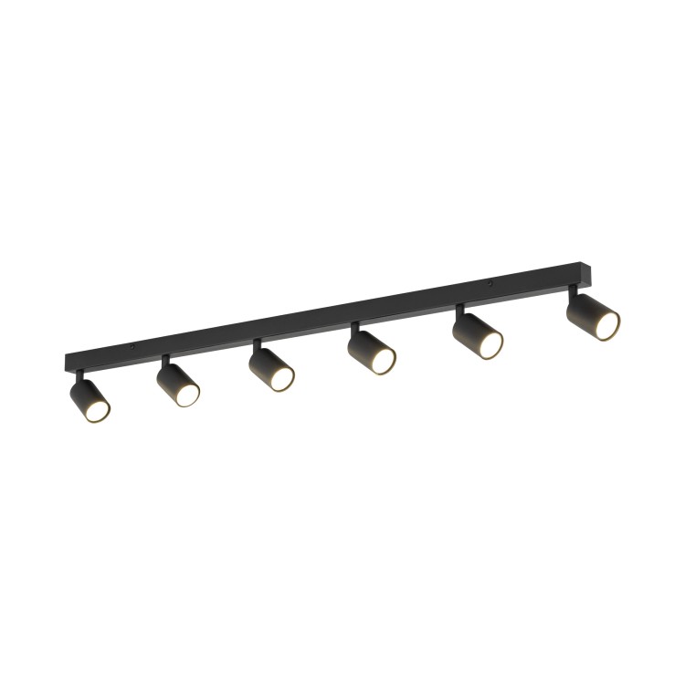 NEX BLACK Lampa sufitowa 6XGU10 11370 TK Lighting Czarny Czarny