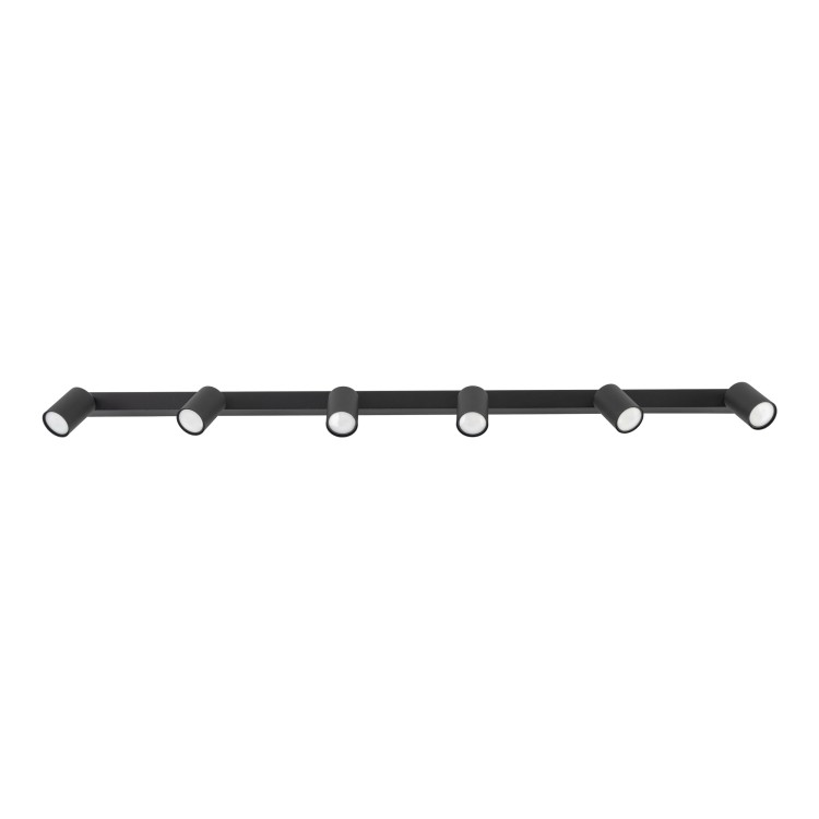 NEX BLACK Lampa sufitowa 6XGU10 11370 TK Lighting Czarny Czarny