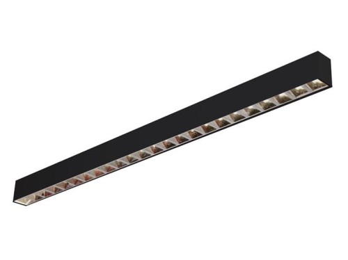 Oprawa liniowa sufitowa biurowa RAGGIO Led-Pol ORO-RAGGIO-BLACK-40W-DW-L ORO18039 120cm 40W 4000K Loft nowoczesna lampa sufitowa oświetleniowa aluminiowa ze zintegrowanym źródłem światła czarna Inspiracje Premium