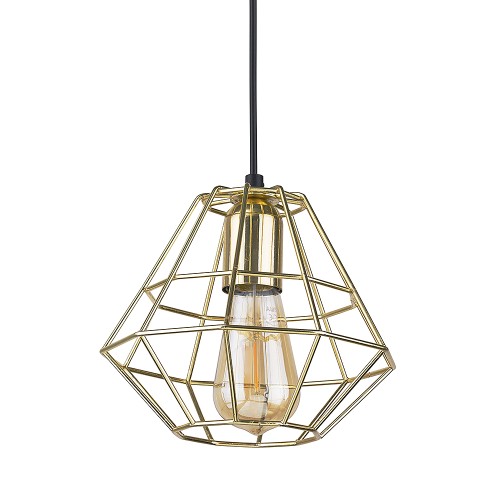 DIAMOND GOLD Lampa wisząca 1 PŁ 1724 TK Lighting Czarny Złoty