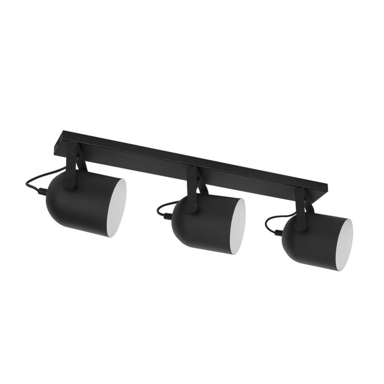 SPECTRA BLACK Lampa sufitowa 3 PŁ 2611 TK Lighting Czarny Czarny, Biały
