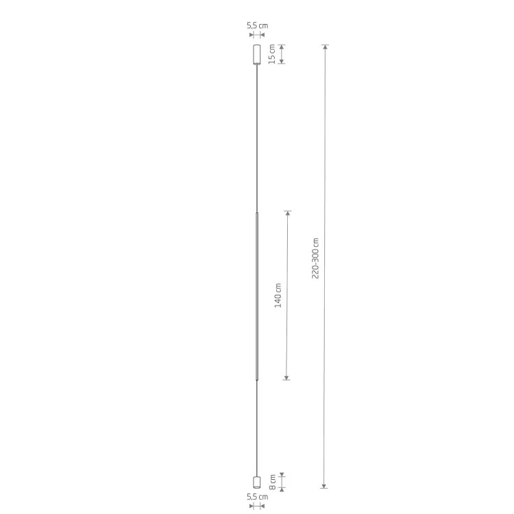 Lampa sufitowa wisząca VERTIC LED 10857 NOWODVORSKI Lighting 19W 4000K Loft oprawa oświetleniowa nowoczesna dekoracyjna barwa dzienna neutralna czarna czarny metalowa Inspiracje Premium - Outlet