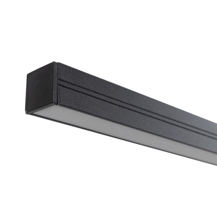 Lampa liniowa wisząca BAR LED M 3000K 24W 10364 NOWODVORSKI Lighting 150cm Loft nowoczesna sufitowa oświetleniowa zwis do biura nad biurko stół czarna czarny Inspiracje Premium - Outlet