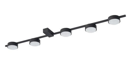 Lampa sufitowa plafon Industrialna Loft PILLS BLACK V 8262 NOWODVORSKI Lighting 5x GX53 nowoczesna oprawa oświetleniowa metalowa nad stół blat wyspę czarna Inspiracje Premium - Outlet