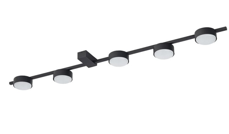 Lampa sufitowa plafon Industrialna Loft PILLS BLACK V 8262 NOWODVORSKI Lighting 5x GX53 nowoczesna oprawa oświetleniowa metalowa nad stół blat wyspę czarna Inspiracje Premium - Outlet