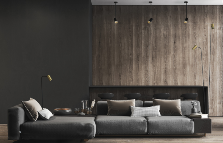 Lampa podłogowa stojąca Industrialna Loft MONO FL BLACK/GOLD 7717 NOWODVORSKI Lighting GU10 nowoczesna lampka regulowana metalowa czarno-złota czarna Inspiracje Premium - Outlet