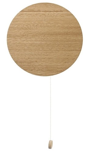 Lampa ścienna Kinkiet Industrialny Loft MINIMAL I 9377 NOWODVORSKI Lighting G9 okrąg drewniany 20cm z włącznikiem nowoczesna oprawa oświetleniowa drewno sklejka dębowy OAK pojedynczy Inspiracje Premium - Outlet