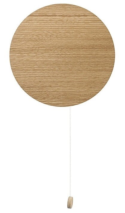 Lampa ścienna Kinkiet Industrialny Loft MINIMAL I 9377 NOWODVORSKI Lighting G9 okrąg drewniany 20cm z włącznikiem nowoczesna oprawa oświetleniowa drewno sklejka dębowy OAK pojedynczy Inspiracje Premium - Outlet