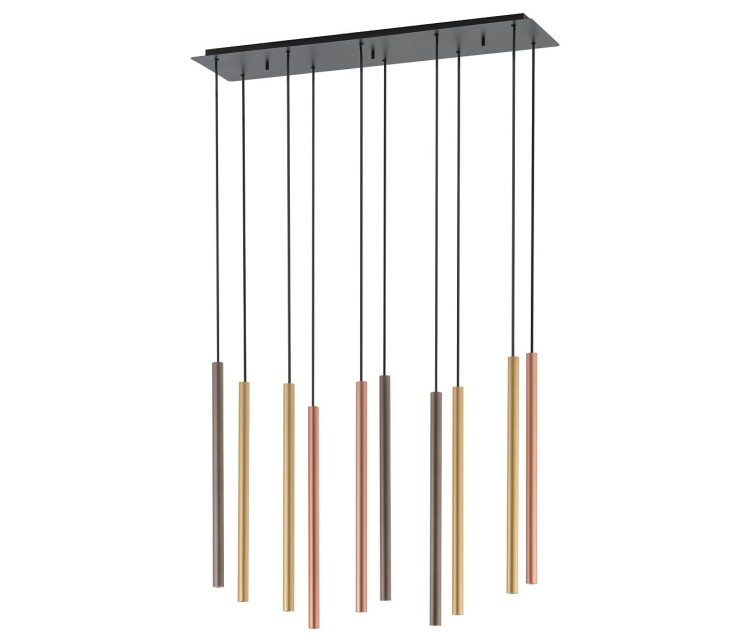 Lampa sufitowa wisząca żyrandol punktowa Industrialna LASER MULTICOLOUR X 10705 NOWODVORSKI Lighting G9 Loft nowoczesna oprawa oświetleniowa tuba zwis Inspiracje Premium multikolor - Outlet