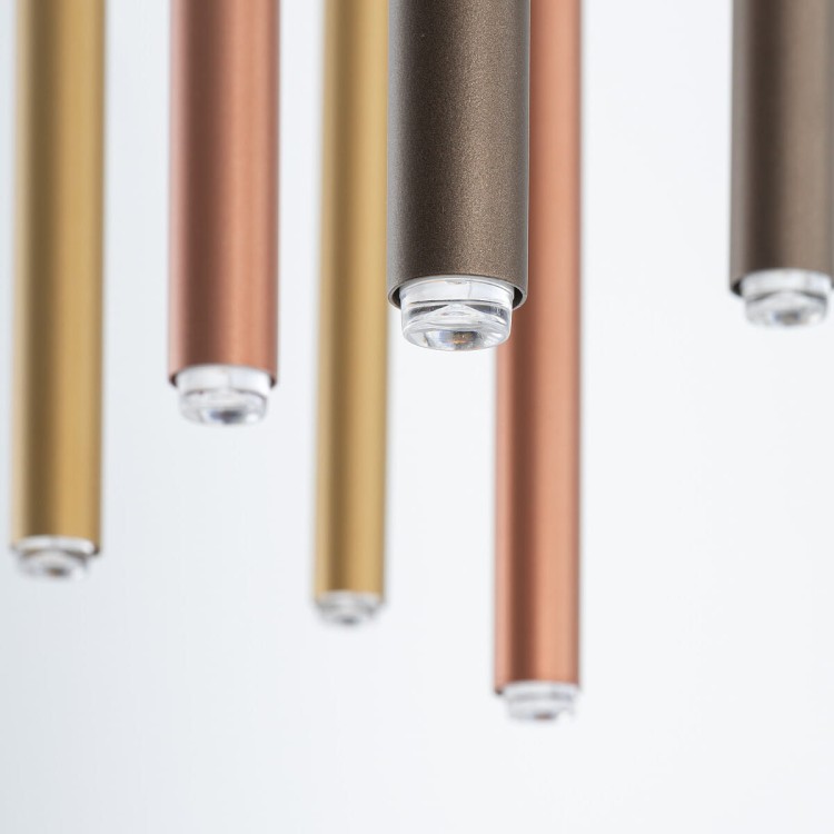 Lampa sufitowa wisząca żyrandol punktowa Industrialna LASER MULTICOLOUR X 10705 NOWODVORSKI Lighting G9 Loft nowoczesna oprawa oświetleniowa tuba zwis Inspiracje Premium multikolor - Outlet