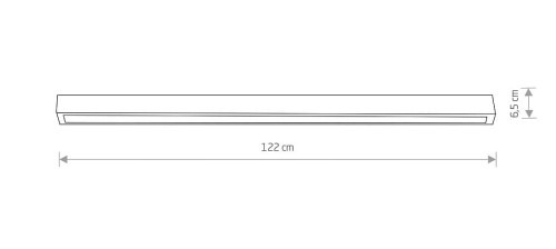 Oprawa liniowa Lampa spot STRAIGHT CEILING LED L WHITE 7556 NOWODVORSKI Lighting 120cm T8 Loft nowoczesna sufitowa oświetleniowa natynkowa biała Inspiracje Premium - Outlet