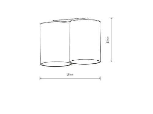 Sufitowa oprawa lampa punktowa EYE TONE II WHITE 8088 NOWODVORSKI Lighting 2xGU10 tuba podwójna spot natynkowa nowoczesna oświetleniowa biała biały Inspiracje Premium - Outlet