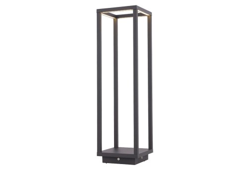 Lampa Stojąca Ogrodowa 50cm SYMMETRY LED I STOJĄCA GRAPHITE 8180 NOWODVORSKI Lighting 7W IP54 3000K zewnętrzna nowoczesna elektryczna grafitowa metalowa słupek ogrodowy tarasu krzewów barwa ciepła ciepłobiała biała grafitowy Inspiracje Premium - Outlet
