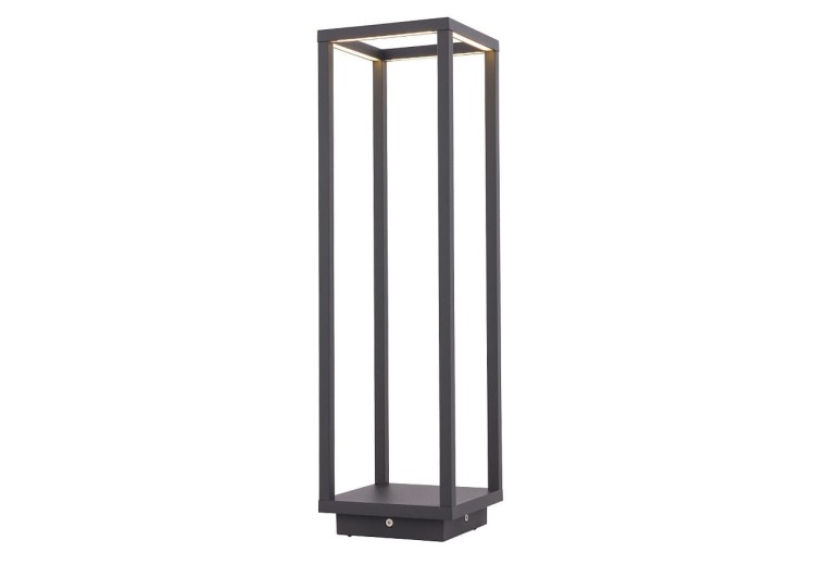 Lampa Stojąca Ogrodowa 50cm SYMMETRY LED I STOJĄCA GRAPHITE 8180 NOWODVORSKI Lighting 7W IP54 3000K zewnętrzna nowoczesna elektryczna grafitowa metalowa słupek ogrodowy tarasu krzewów barwa ciepła ciepłobiała biała grafitowy Inspiracje Premium - Outlet
