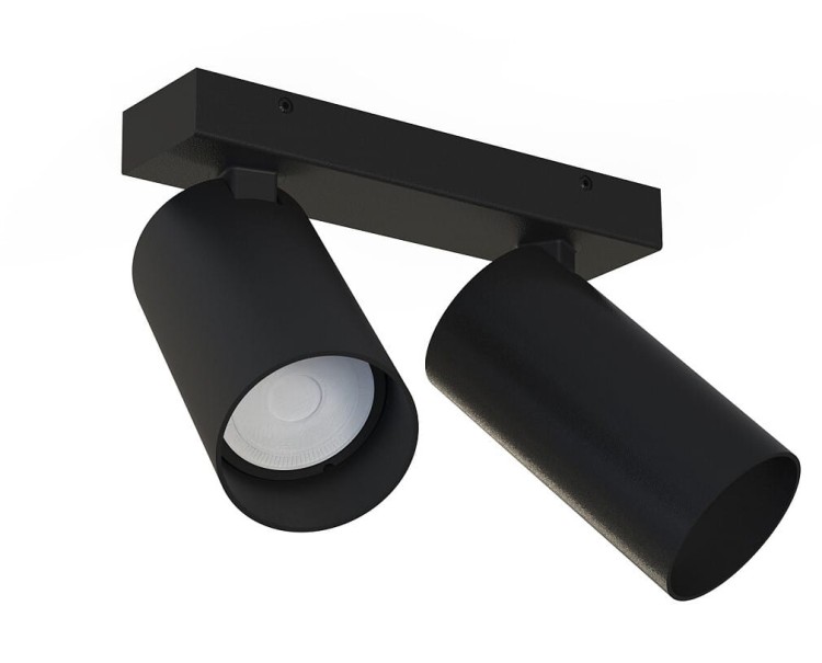 Lampa sufitowa listwa szyna natynkowa MONO II BLACK 7841 NOWODVORSKI Lighting 2xGU10 17 cm Spot oświetleniowa Industrialna nowoczesna ścienna kinkiet ścienno-sufitowa metal czarna nawierzchniowa jak szynoprzewód Inspiracje Premium - Outlet
