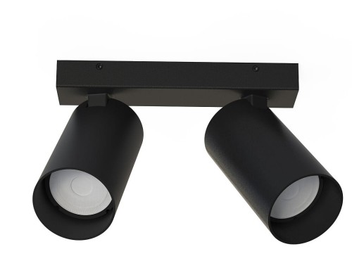 Lampa sufitowa listwa szyna natynkowa MONO II BLACK 7841 NOWODVORSKI Lighting 2xGU10 17 cm Spot oświetleniowa Industrialna nowoczesna ścienna kinkiet ścienno-sufitowa metal czarna nawierzchniowa jak szynoprzewód Inspiracje Premium - Outlet