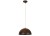 Lampa sufitowa wisząca Industrialna Loft HEMISPHERE RUST I S 6367 NOWODVORSKI Lighting E27 x1 34cm oświetleniowa żyrandol nowoczesna metal rustykalna do Kuchni Jadalni nad stół blat wyspę rdzawa zwis Inspiracje Premium - Outlet