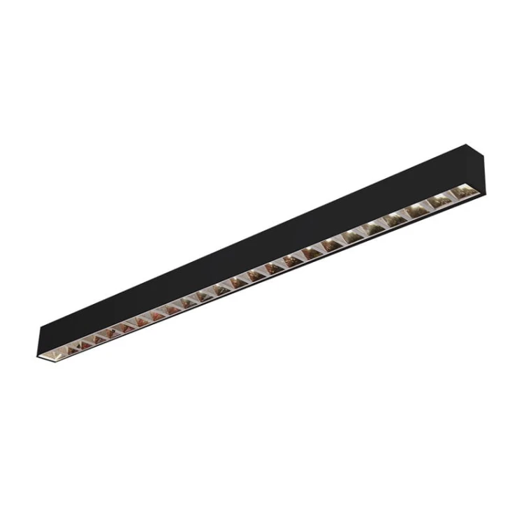 Oprawa liniowa sufitowa biurowa RAGGIO Led-Pol ORO-RAGGIO-BLACK-40W-DW-L ORO18039 120cm 40W 4000K Loft nowoczesna lampa sufitowa oświetleniowa aluminiowa ze zintegrowanym źródłem światła czarna Inspiracje Premium - Outlet